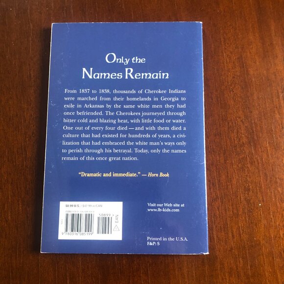 Only the Names Remain - The Cherokees and the Trail of Tears - Alex Bealer - Picture 2 of 2